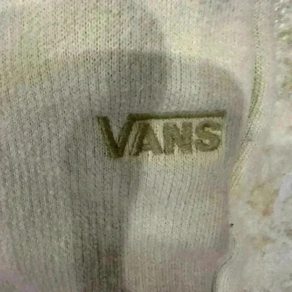 Vans Cream sweatshirt Fleece Joggers with Side Pockets Size Small - Picture 3 of 5